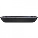 Elite Global Solutions B245035-SLVB Kobe 4 oz. Black / Silver Round Melamine Bowl - 6/Case