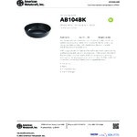 American Metalcraft Ani 104 oz. Black Round Melamine Serving Bowl - 6/Case American Metalcraft Ani 104 oz. Black Round Melamine Serving Bowl - 6/Case