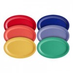 Acopa Foundations 4 oz. Assorted Colors Narrow Rim Melamine Fruit Dishes - 72/Case