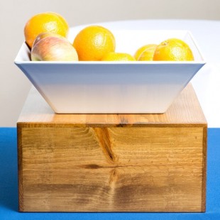 Cal-Mil 432-6-99 Madera Rustic Pine Square Riser - 12 Cal-Mil 432-6-99 Madera Rustic Pine Square Riser - 12