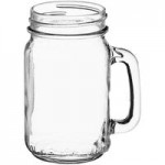 Acopa 16 oz. Mason Candle Holder with Handle & Lid - 12/Pack Acopa 16 oz. Mason Candle Holder with Handle & Lid - 12/Pack