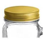 Acopa 16 oz. Mason Candle Holder with Handle & Lid - 12/Pack Acopa 16 oz. Mason Candle Holder with Handle & Lid - 12/Pack