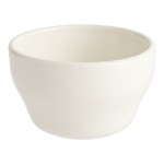 Acopa 6 oz. Ivory (American White) Rolled Edge Stoneware Bouillon Cup - 36/Case Acopa 6 oz. Ivory (American White) Rolled Edge Stoneware Bouillon Cup - 36/Case
