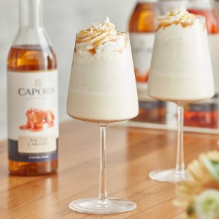 Capora Salted Caramel Flavoring Syrup 750 mL - 6/Case Capora Salted Caramel Flavoring Syrup 750 mL - 6/Case