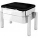 Eastern Tabletop 3974SMB Jazz Swing 6 Qt. Black Coated Stainless Steel Square Chafer with Pillar'd Stand and Hinged Dome Cover Eastern Tabletop 3974SMB Jazz Swing 6 Qt. Black Coated Stainless Steel Square Chafer with Pillar'd Stand and Hinged Dome Cover