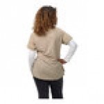 Mercer Culinary Metro Edge Women's Khaki Short Sleeve Brewer / Work Shirt - 2XL Mercer Culinary Metro Edge Women's Khaki Short Sleeve Brewer / Work Shirt - 2XL