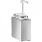 ServSense Triple 2 Qt. Stainless Steel Condiment Dispenser - 3 Plastic Pumps, 1 oz. Portions ServSense Triple 2 Qt. Stainless Steel Condiment Dispenser - 3 Plastic Pumps, 1 oz. Portions