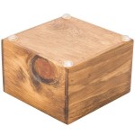 Cal-Mil 3427-3-99 Madera Rustic Pine Riser with Jar - 4 1/4