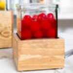 Cal-Mil 3427-3-99 Madera Rustic Pine Riser with Jar - 4 1/4