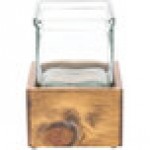 Cal-Mil 3427-3-99 Madera Rustic Pine Riser with Jar - 4 1/4
