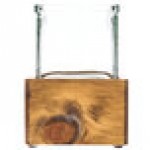 Cal-Mil 3427-3-99 Madera Rustic Pine Riser with Jar - 4 1/4