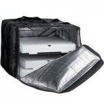 American Metalcraft BLDB2412 Deluxe Black Polyester Insulated Delivery Bag, 24