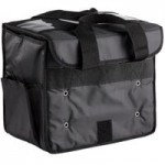 American Metalcraft BLDB2412 Deluxe Black Polyester Insulated Delivery Bag, 24