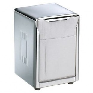 San Jamar H985XC Lowfold Two-Sided Tabletop Napkin Dispenser - Stainless Steel