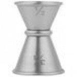American Metalcraft JG2 0.5 oz. & 0.75 oz. Stainless Steel Japanese Style Jigger