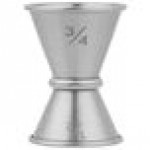 American Metalcraft JG2 0.5 oz. & 0.75 oz. Stainless Steel Japanese Style Jigger