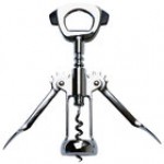 Franmara Ultimo Chrome-Plated Customizable Wing Corkscrew with Burgundy Enameled Body 2056-03