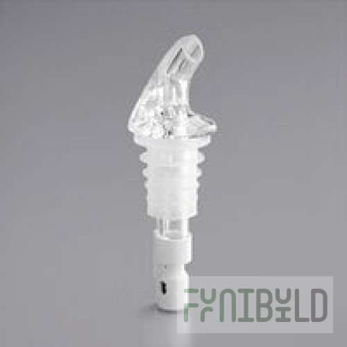 Choice 2 oz. 3-Ball Measured Liquor Pourer with Collar - 12/Pack