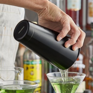 Arcoroc by Chris Adams MT849 Mix Collection 28 oz. Matte Black Stainless Steel Full Size Bar Shaker Tin by Arc Cardinal
