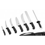 Victorinox 5.1003.81-X3 8-Piece Ultimate Knife Set with Black Fibrox Handle