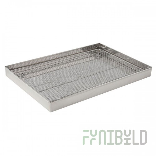 Matfer Bourgeat 313004 Stainless Steel Baba Cake Rack with Drip Pan