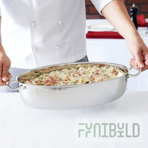 Vollrath 49445 Miramar® Display Cookware 7.3 Qt. Oval Au Gratin Dish