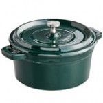Valor 16 oz. Cranberry Apple Enameled Mini Cast Iron Pot with Cover