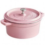 Valor 16 oz. Cranberry Apple Enameled Mini Cast Iron Pot with Cover