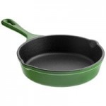 Valor 16 oz. Cranberry Apple Enameled Mini Cast Iron Pot with Cover
