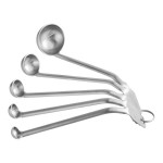 Vollrath 44572 Stainless Steel Measuring Spoon Set - 5 Piece