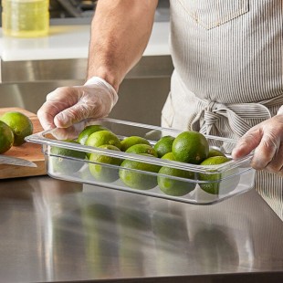 Vigor 1/3 Size Clear Polycarbonate Food Pan - 2 1/2 Vigor 1/3 Size Clear Polycarbonate Food Pan - 2 1/2