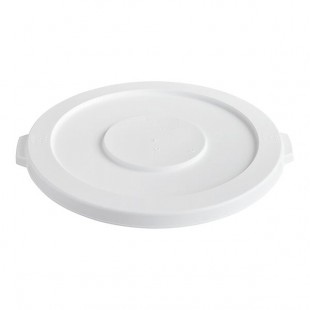 Baker's Mark 32 Gallon / 510 Cup White Round Ingredient Bin Lid
