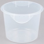 Rubbermaid® 6 Qt. Translucent Round Polypropylene Food Storage Container