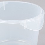 Rubbermaid® 6 Qt. Translucent Round Polypropylene Food Storage Container