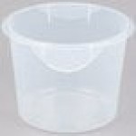 Rubbermaid® 6 Qt. Translucent Round Polypropylene Food Storage Container
