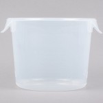Rubbermaid® 6 Qt. Translucent Round Polypropylene Food Storage Container