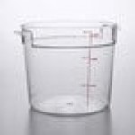 Rubbermaid® 6 Qt. Translucent Round Polypropylene Food Storage Container