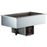 Delfield N8143BP Three Pan Drop In Refrigerated Cold Food Well Delfield N8143BP Three Pan Drop In Refrigerated Cold Food Well