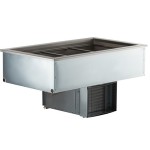 Delfield N8143BP Three Pan Drop In Refrigerated Cold Food Well Delfield N8143BP Three Pan Drop In Refrigerated Cold Food Well