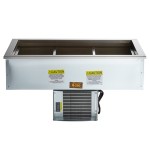 Delfield N8143BP Three Pan Drop In Refrigerated Cold Food Well Delfield N8143BP Three Pan Drop In Refrigerated Cold Food Well