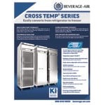 Beverage-Air CT1HC-1S Cross-Temp 1 Section Convertible Reach-In Refrigerator / Freezer