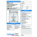 Continental Refrigerator 2FESN-SS-HD 57 Continental Refrigerator 2FESN-SS-HD 57