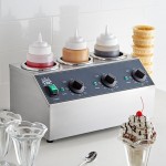 Carnival King Triple 32 oz. Sauce / Topping Bottle Warmer - 600W, 120V
