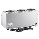 Carnival King Triple 32 oz. Sauce / Topping Bottle Warmer - 600W, 120V