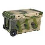 CaterGator CG65CAMOW Camouflage 65 Qt. Mobile Rotomolded Outdoor Cooler / Ice Chest