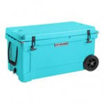 CaterGator CG65CAMOW Camouflage 65 Qt. Mobile Rotomolded Outdoor Cooler / Ice Chest