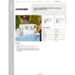 CaterGator JB45WH3 White 3 Faucet 47 Qt. Insulated Jockey Box with 69 ft. Coils