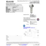 Zurn Elkay CHSP1716LRSC 16 3/4 Zurn Elkay CHSP1716LRSC 16 3/4