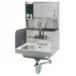 Advance Tabco 7-PS-87 Hand Sink with Splash Mounted Gooseneck Faucet, Side Splash Guards and Soap Dispenser - 17 1/4 Advance Tabco 7-PS-87 Hand Sink with Splash Mounted Gooseneck Faucet, Side Splash Guards and Soap Dispenser - 17 1/4
