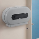 Lavex VersaHub WiFi-Enabled Gray Double Roll Jumbo Toilet Tissue Dispenser Lavex VersaHub WiFi-Enabled Gray Double Roll Jumbo Toilet Tissue Dispenser
